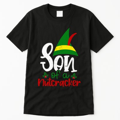 Funny Christmas Elf Son Of A Nutcracker Tall T-Shirt