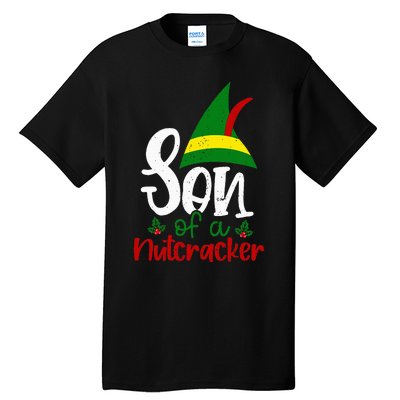 Funny Christmas Elf Son Of A Nutcracker Tall T-Shirt