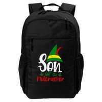 Funny Christmas Elf Son Of A Nutcracker Backpack