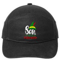 Funny Christmas Elf Son Of A Nutcracker 7-Panel Snapback Hat