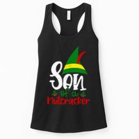 Funny Christmas Elf Son Of A Nutcracker Womens Tank Top