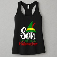 Funny Christmas Elf Son Of A Nutcracker Womens Tank Top