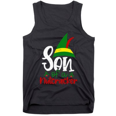 Funny Christmas Elf Son Of A Nutcracker Tank Top
