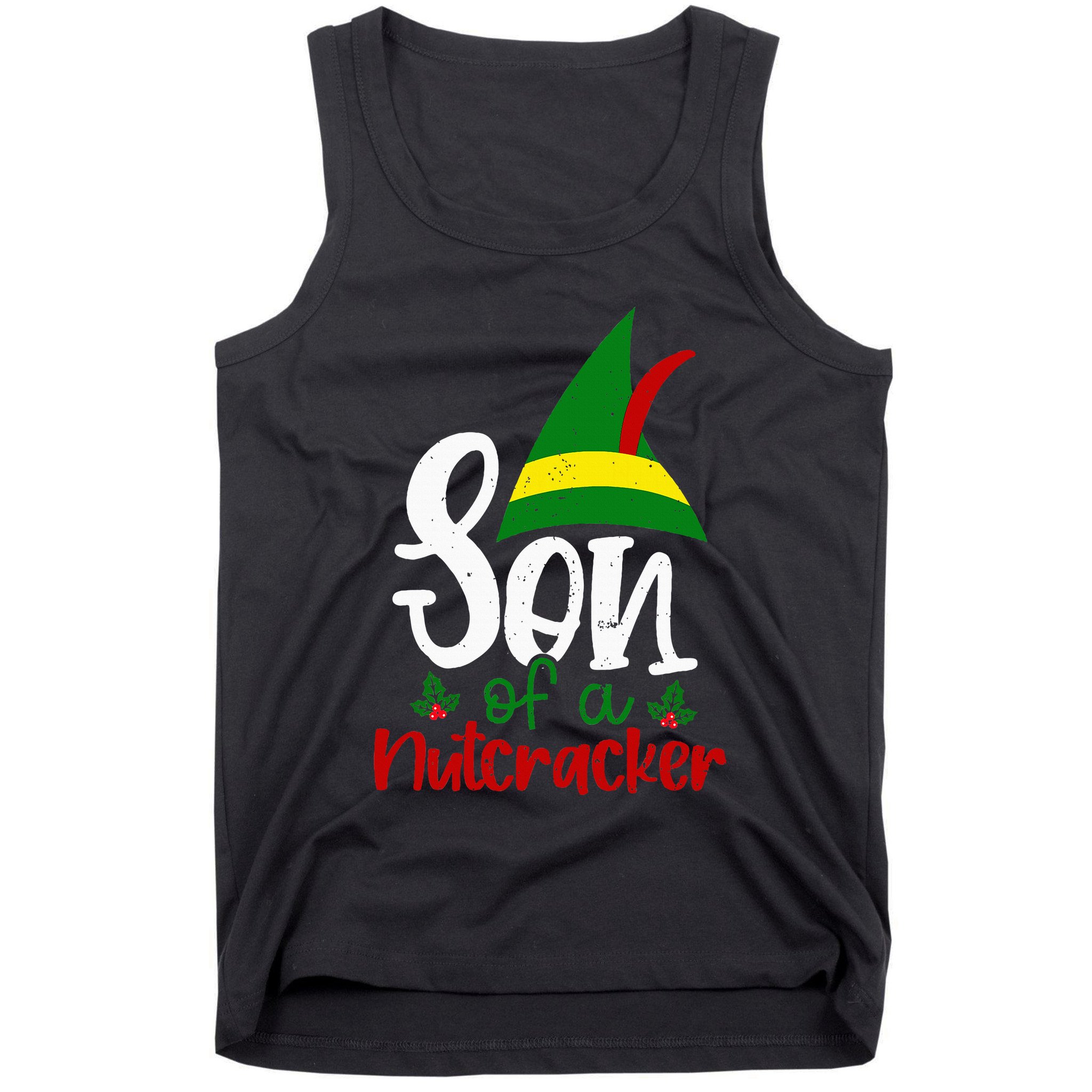 Funny Christmas Elf Son Of A Nutcracker Tank Top