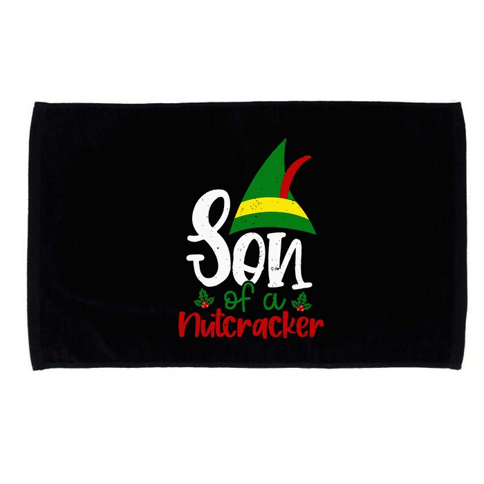Funny Christmas Elf Son Of A Nutcracker Microfiber Hand Towel