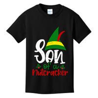 Funny Christmas Elf Son Of A Nutcracker Kids T-Shirt