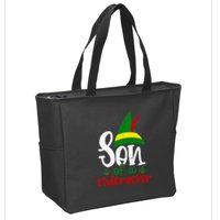 Funny Christmas Elf Son Of A Nutcracker Zip Tote Bag