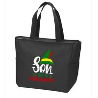 Funny Christmas Elf Son Of A Nutcracker Zip Tote Bag