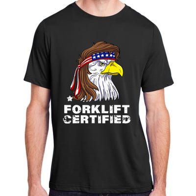 Forklift Certified Eagle Mullet Usa Fork Lift Forklift Adult ChromaSoft Performance T-Shirt