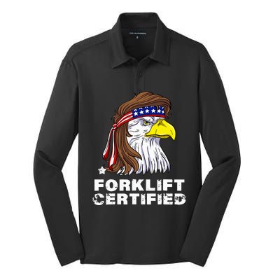 Forklift Certified Eagle Mullet Usa Fork Lift Forklift Silk Touch Performance Long Sleeve Polo