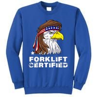 Forklift Certified Eagle Mullet Usa Fork Lift Forklift Sweatshirt