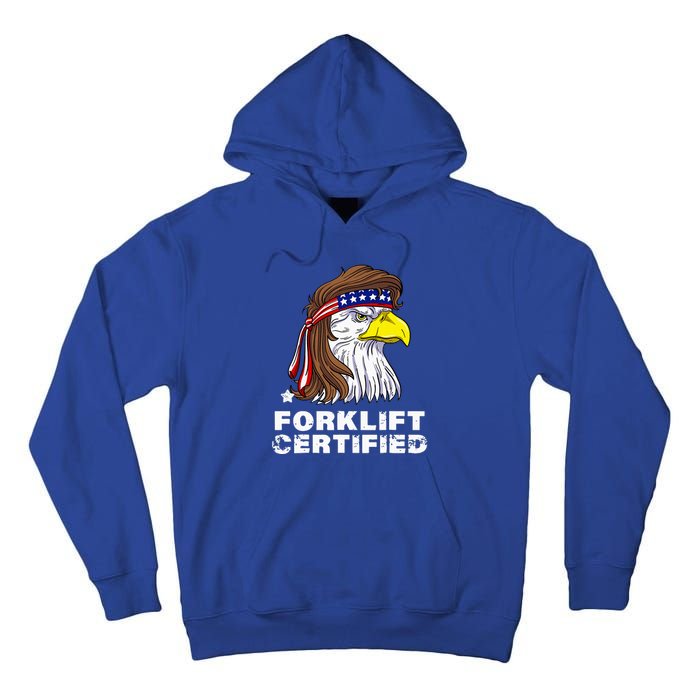 Forklift Certified Eagle Mullet Usa Fork Lift Forklift Tall Hoodie