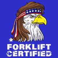 Forklift Certified Eagle Mullet Usa Fork Lift Forklift Kids Sweatshirt