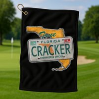 Florida Cracker Endangered Species Florida Native Golf Towel