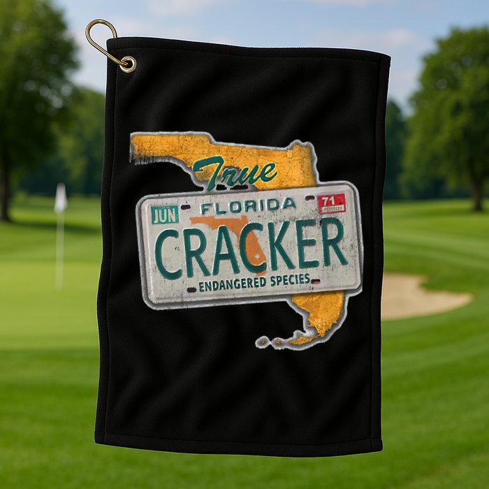 Florida Cracker Endangered Species Florida Native Golf Towel