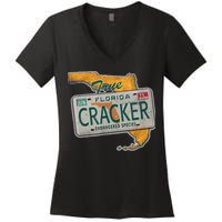 Florida Cracker Endangered Species Florida Native Women's V-Neck T-Shirt