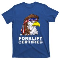 Forklift Certified Eagle Mullet Usa Fork Lift Forklift T-Shirt