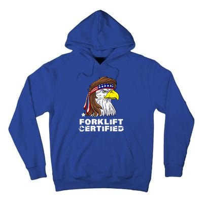 Forklift Certified Eagle Mullet Usa Fork Lift Forklift Tall Hoodie