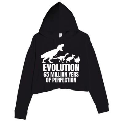 Funny Chicken Evolution Farmer Dinosaur Tcool Giftrex Funny Hen Gift Crop Fleece Hoodie