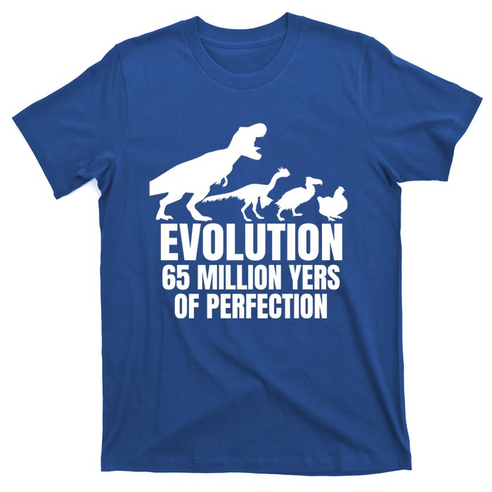 Funny Chicken Evolution Farmer Dinosaur Tcool Giftrex Funny Hen Gift T-Shirt