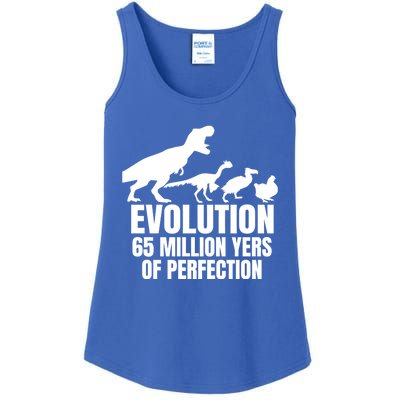 Funny Chicken Evolution Farmer Dinosaur Tcool Giftrex Funny Hen Gift Ladies Essential Tank