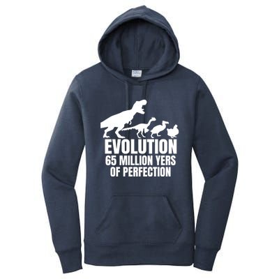 Funny Chicken Evolution Farmer Dinosaur Tcool Giftrex Funny Hen Gift Women's Pullover Hoodie