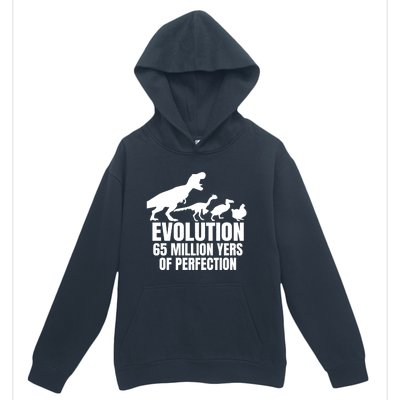 Funny Chicken Evolution Farmer Dinosaur Tcool Giftrex Funny Hen Gift Urban Pullover Hoodie