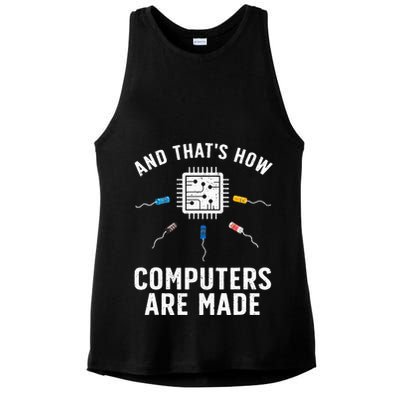Funny Computer Engineer Design For Chip Resistor Ladies PosiCharge Tri-Blend Wicking Tank