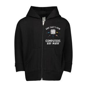 Funny Computer Engineer Design For Chip Resistor Toddler Zip Fleece Hoodie