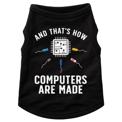 Funny Computer Engineer Design For Chip Resistor Doggie Tank