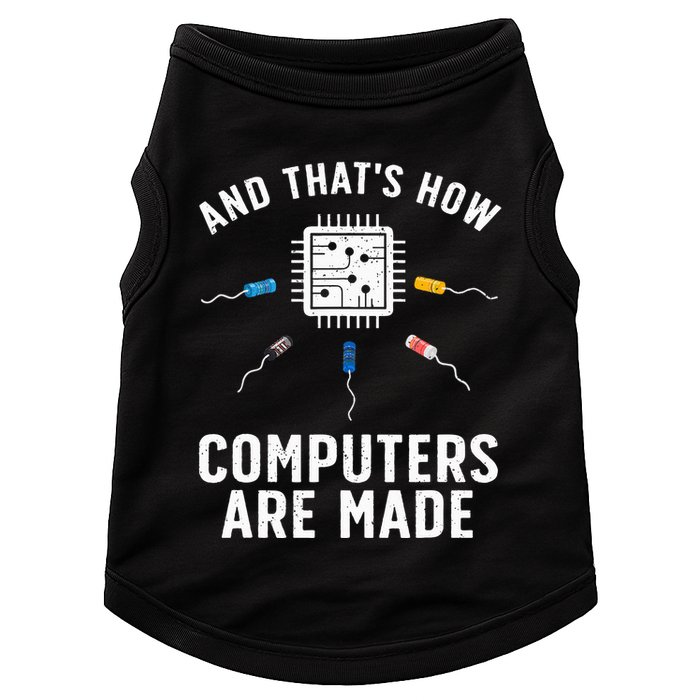 Funny Computer Engineer Design For Chip Resistor Doggie Tank