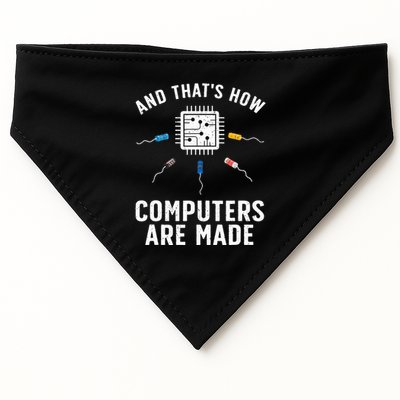 Funny Computer Engineer Design For Chip Resistor USA-Made Doggie Bandana