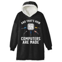 Funny Computer Engineer Design For Chip Resistor Hooded Wearable Blanket