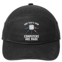 Funny Computer Engineer Design For Chip Resistor 7-Panel Snapback Hat