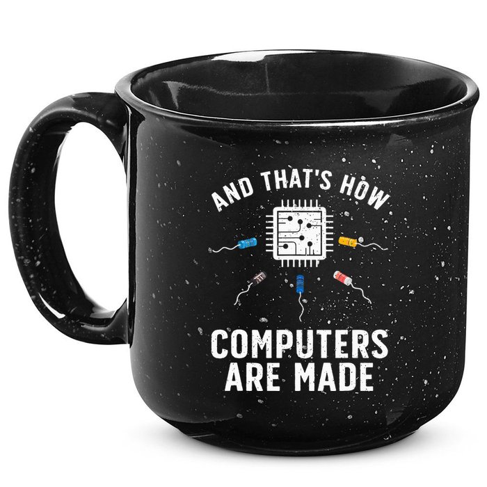 Funny Computer Engineer Design For Chip Resistor 15oz Campfire Ceramic Mug