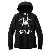 Funny Computer Engineer Design For Chip Resistor Women's Fleece Hoodie