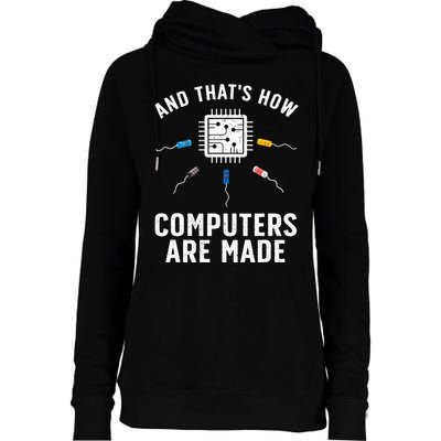 Funny Computer Engineer Design For Chip Resistor Womens Funnel Neck Pullover Hood