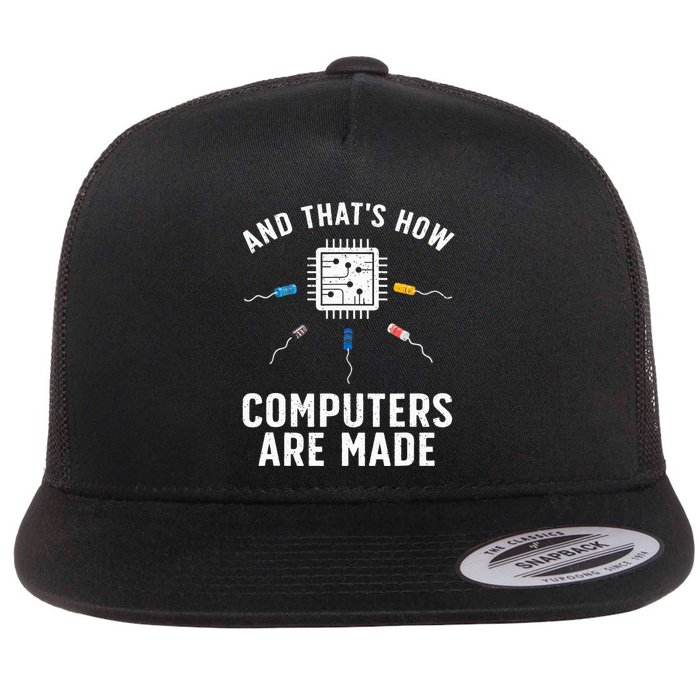 Funny Computer Engineer Design For Chip Resistor Flatbill Hat