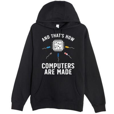 Funny Computer Engineer Design For Chip Resistor Premium Pullover Hoodie