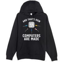 Funny Computer Engineer Design For Chip Resistor Premium Pullover Hoodie