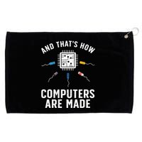 Funny Computer Engineer Design For Chip Resistor Grommeted Golf Towel