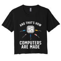 Funny Computer Engineer Design For Chip Resistor Crop Top