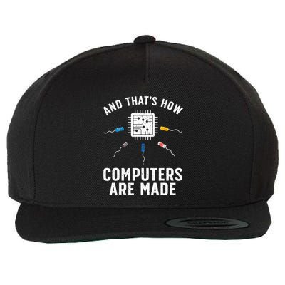 Funny Computer Engineer Design For Chip Resistor Wool Snapback Cap