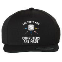 Funny Computer Engineer Design For Chip Resistor Wool Snapback Cap