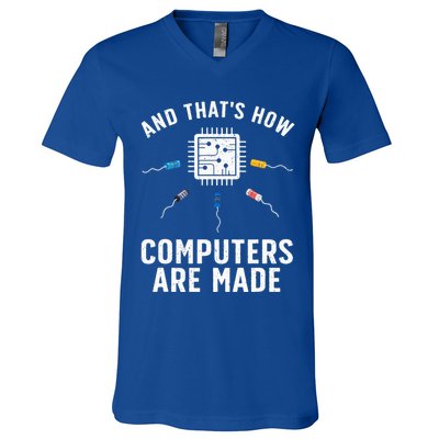 Funny Computer Engineer Design For Chip Resistor V-Neck T-Shirt