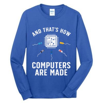 Funny Computer Engineer Design For Chip Resistor Tall Long Sleeve T-Shirt