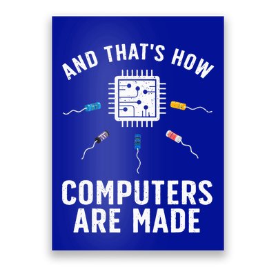 Funny Computer Engineer Design For Chip Resistor Poster