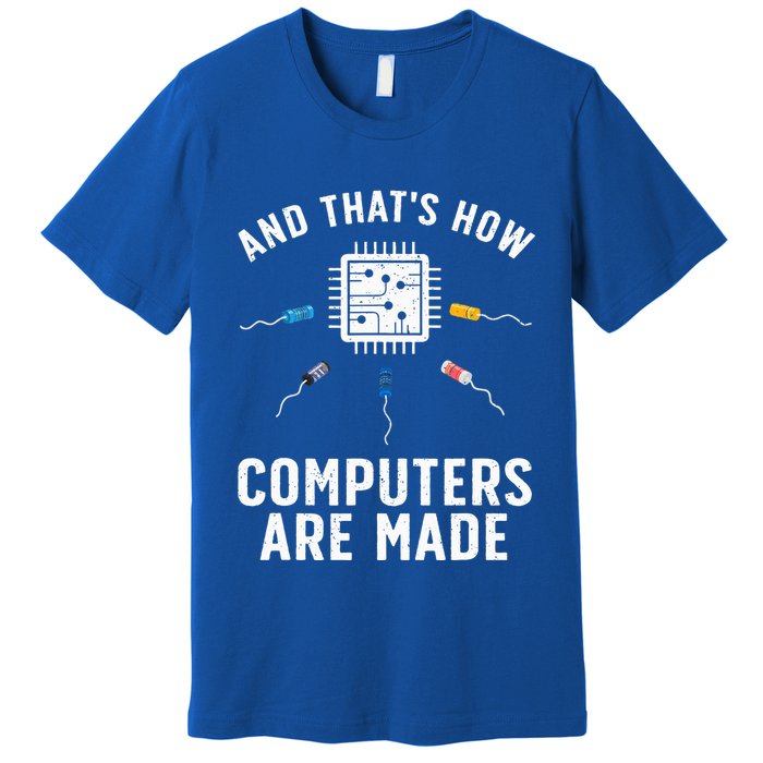 Funny Computer Engineer Design For Chip Resistor Premium T-Shirt