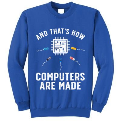 Funny Computer Engineer Design For Chip Resistor Tall Sweatshirt