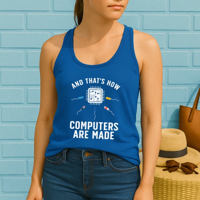 Funny Computer Engineer Design For Chip Resistor Womens Tank Top
